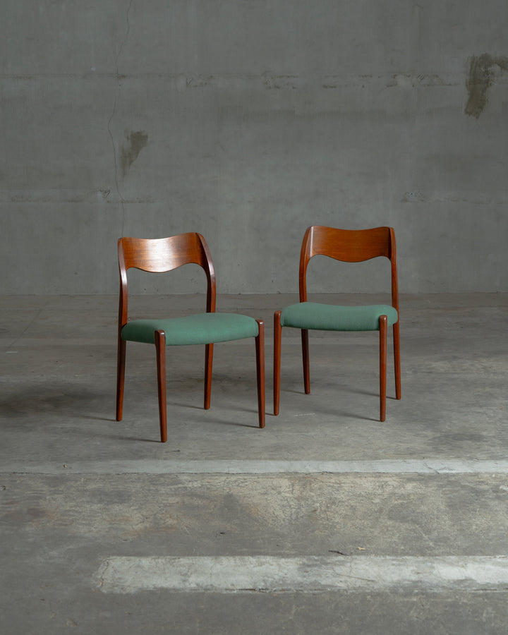 Model.71 / Niels O. Moller / J.L. Moller｜北欧ヴィンテージ チーク材 ダイニングチェア