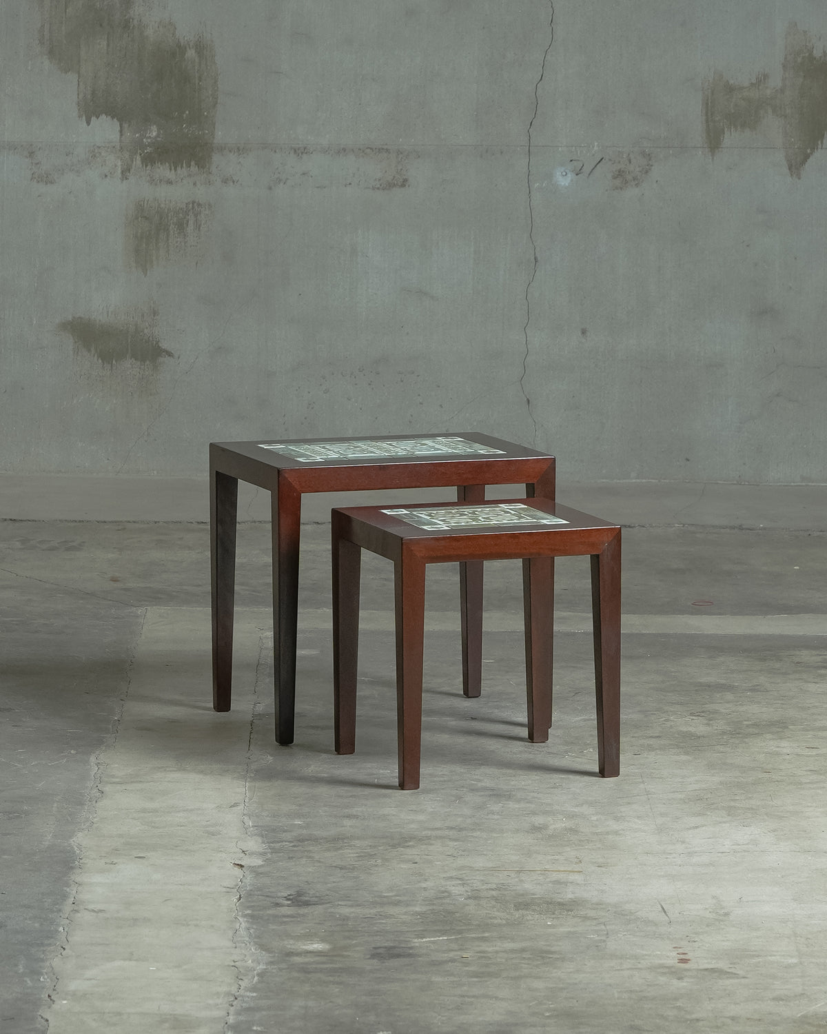 TENERAシリーズ / Severin Hansen / Haslev×Royal Copenhagen｜北欧ヴィンテージ タイルトップ ネストテーブル
