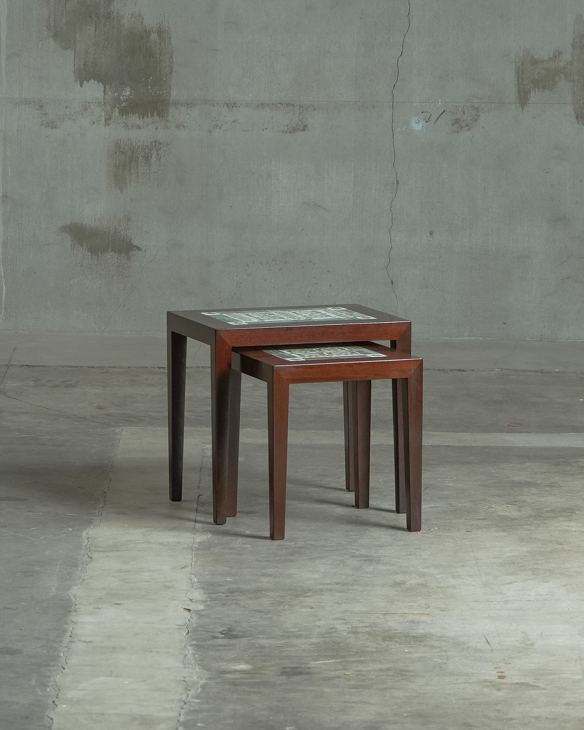 TENERAシリーズ / Severin Hansen / Haslev×Royal Copenhagen｜北欧ヴィンテージ タイルトップ ネストテーブル